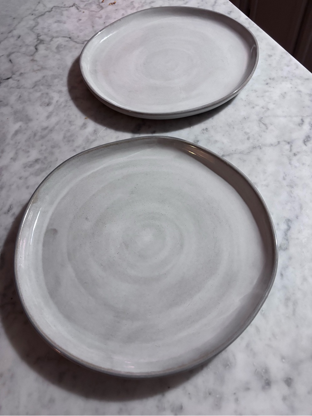 Hearth & Hand Light Gray Ceramic Dinner Plates - Set of 2